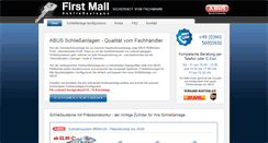 Desktop Screenshot of firstmall-schliessanlagen.de