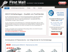 Tablet Screenshot of firstmall-schliessanlagen.de